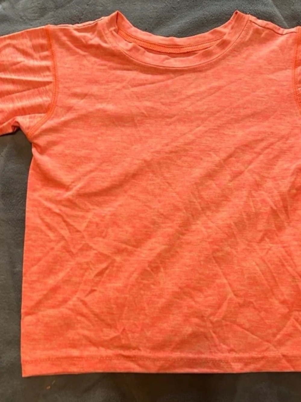 Energy Zone Bright Coral Orange Short Sleeve Tee